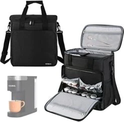 Travel Coffee Maker Carrying Bag Compatible With Keurig K-Slim,Single Serve Coffee Maker Portable Storage Bag With Shoulder Strap(Patented Design) -KitchenAid Shop 51mK9OhQpxL. AC