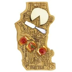 Seattle City Life Bamboo Serving And Cutting Board -KitchenAid Shop 51mQw5pYDUL