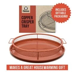 Pper Crisper Tray, Air Fryer Tray For Oven, Deluxe Air Fry In Your Oven, 2-Piece Set, Air Fryer Baking Pan, Air Fryer Basket For Oven (Round- Large) -KitchenAid Shop 51mYj8mjEQL
