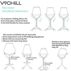 Stemmed Wine Glass Chiller | Keep The Chill Without Giving Up Your Glass | New Wine Accessory | Separable & Refreezable Chill Cradle | Actively Chills Stemware | Blush, Single -KitchenAid Shop 51mZbbTCJEL