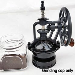 Manual Coffee Grinder,Vintage Style Manual Coffee Bean Grinder,Mason Jar Lid Manual Coffee Grinder,Fits Mason Jar Regular Mouth Size 70mm For Drip Coffee,Espresso,French Press, Black 8 Manual Coffee Grinder,Vintage Style Manual Coffee Bean Grinder,Mason Jar Lid Manual Coffee Grinder,Fits Mason Jar Regular Mouth Size 70mm For Drip Coffee,Espresso,French Press, Black -KitchenAid Shop 51mbIgfMx5L