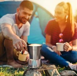 Moka Pot - 6 Cup Stovetop Espresso Maker - 100% Stainless Steel Italian And Cuban Mocha Coffee Maker 12 Moka Pot - 6 Cup Stovetop Espresso Maker - 100% Stainless Steel Italian And Cuban Mocha Coffee Maker -KitchenAid Shop 51mdrMUXX1L