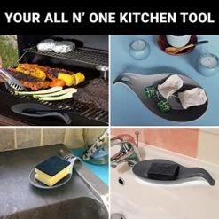 Ilicone Spoon Rest For Stove Top – Set Of 2 | HEAT RESISTANT | EASY – CLEAN Silicone Spoon Holder For Stove Top | Nonstick Sturdy Silicon Spoon Rest For Kitchen Counter | HOLDS 2 LARGE UTENSILS -KitchenAid Shop 51meDIk1DdL