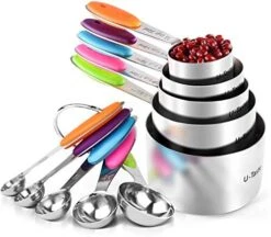 10 Piece Measuring Cups And Spoons Set In 18/8 Stainless Steel -KitchenAid Shop 51mir28DAJL. AC