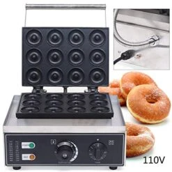 Donut Maker Machine Electric Doughnut Baker Maker Machine, 110V Commercial Use Nonstick Donut Baker Machine For Restaurant And Home Use (12 Holes Donut Maker) -KitchenAid Shop 51mjYHvteDL 2