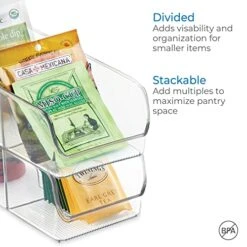 IDesign Linus Spice Packet Organizer Bin For Kitchen Pantry, Cabinet, Countertops - Clear Large 18 IDesign Linus Spice Packet Organizer Bin For Kitchen Pantry, Cabinet, Countertops - Clear Large -KitchenAid Shop 51mtfCFaXlL