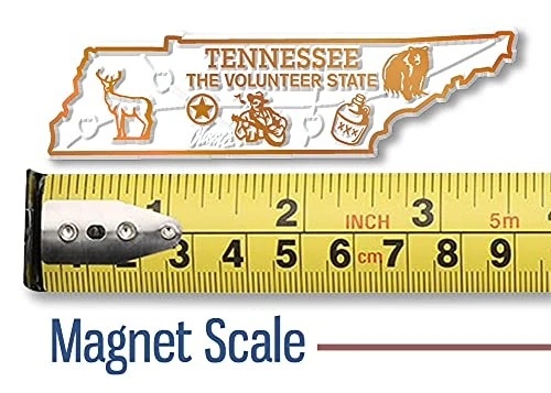 Tennessee Small State Magnet By Classic Magnets, 3.5" X 1", Collectible Souvenirs Made In The USA 3 Tennessee Small State Magnet By Classic Magnets, 3.5" X 1", Collectible Souvenirs Made In The USA