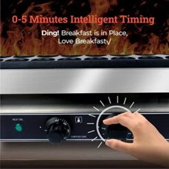 Mini Pancakes Maker, 50PCS Arepa Maker 1700W 1.8 Inches Mini Pie Maker Stainless Steel Commercial Electric Baker Machine Nonstick Poffertjes Pan For Home Kitchen Restaurant Snack Bar (US Plug 110V) -KitchenAid Shop 51n0DFncziL