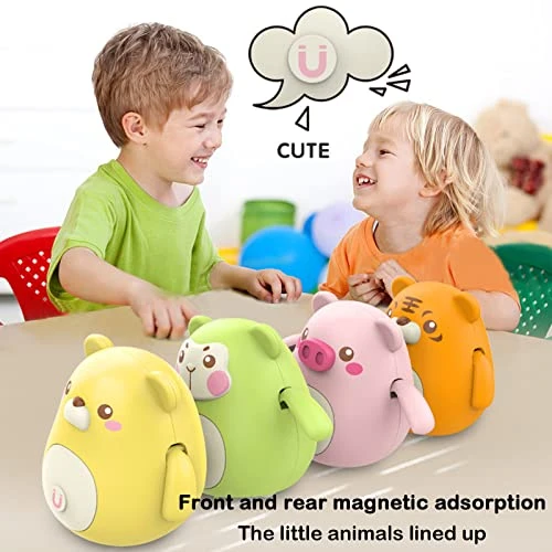 8Pcs Rocking Animal Electric Walking Set Perfect Interactive Gift For Babies Kids Stem For 3 Year Old 4 8Pcs Rocking Animal Electric Walking Set Perfect Interactive Gift For Babies Kids Stem For 3 Year Old - Image 2