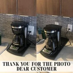 Comfecto Kitchen Caddy Sliding, ABS Handy Appliance With Smooth Rolling Wheels Stand Storage For Under Cabinet Or Countertop, Multiuse Slider Tray Mat For Coffee Maker Toaster Blender Mixer Air Fryer -KitchenAid Shop 51nD9qVlhbL