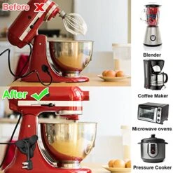 Cord Organizer For Kitchen Appliances, Cord Winders For Appliances Stick On, Cord Wrapper Keeper Holder For Cables, Adhesive Cord Bundler For Blender Mixer, Coffee Maker, Air Fryer,Kitchen Accessories -KitchenAid Shop 51niu2FcytL