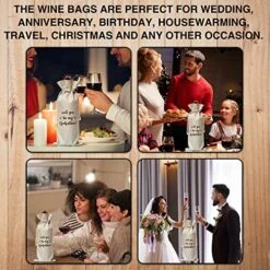 Godfather Wine Gift Bag, Cotton Burlap Wine Bags, Will You Be My Godfather, Baptism/Godparents Proposal/Communion Christening Gifts - 11 -KitchenAid Shop 51np4LjXFHL