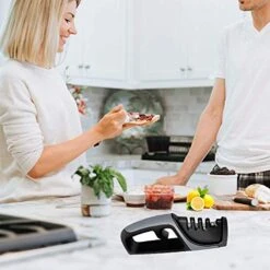 Kitchen Knife Sharpener - 2020 Upgraded 4-Stage Knife Sharpener And Scissor Sharpener,With Spork Spoon -KitchenAid Shop 51ntDugjOhL