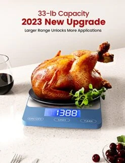 Food Scale -33lb Digital Kitchen Scale For Food Ounces Grams Rechargeable 304 Stainless Steel,Batteries And Type-C Charging | Perfect For Meal Prep, Cooking, And Baking, Blue 13 Food Scale -33lb Digital Kitchen Scale For Food Ounces Grams Rechargeable 304 Stainless Steel,Batteries And Type-C Charging | Perfect For Meal Prep, Cooking, And Baking, Blue -KitchenAid Shop 51nvGCBQaWL