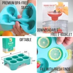 Hark Gifts For Shark Lovers Cool Shark Stuff For Shark Party- Shark Mold Ice Molds Fun Shapes For Shark Theme Birthday Party Supplies - Fun Ice Cube Trays Perfect Funny Shark Fin Craft Ice Cube Molds 14 Hark Gifts For Shark Lovers Cool Shark Stuff For Shark Party- Shark Mold Ice Molds Fun Shapes For Shark Theme Birthday Party Supplies - Fun Ice Cube Trays Perfect Funny Shark Fin Craft Ice Cube Molds -KitchenAid Shop 51nzQUcoeZL