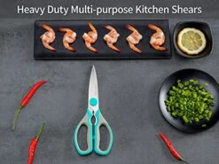 Kitchen Scissors, Stainless Steel Multi-Purpose Cooking Shears Heavy Duty For Meat Chicken Poultry Fish Vegetable Cutting, Dishwasher Safe -KitchenAid Shop 51o1yKtQCKL