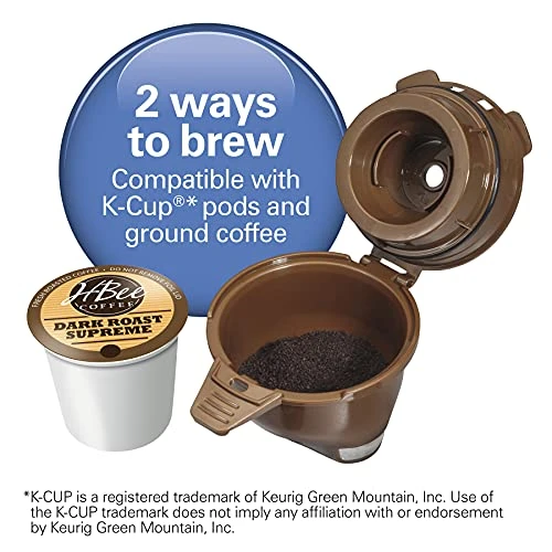 Hamilton Beach 49900 FlexBrew Single-Serve Coffee Maker Compatible With Pod Packs And Grounds, 8 Ounces, Black-Fast Brewing 4 Hamilton Beach 49900 FlexBrew Single-Serve Coffee Maker Compatible With Pod Packs And Grounds, 8 Ounces, Black-Fast Brewing - Image 2