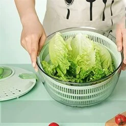 Salad Spinner Large 4000ml Quick Vegetables Dryer BPA Free Drain Lettuce And Vegetable For Home Kitchen -KitchenAid Shop 51oKcRv5ALL