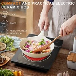 Portable Electric Cooktop 1800W, Cooksir 110V Countertop Single Burner With Child Safety Lock, Plug In Electric Hot Plate For Cooking, Electric Stove With Timer, Residual Heat Indicator, Sensor Touch -KitchenAid Shop 51oKnRKJfFL