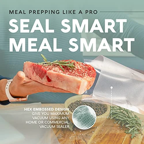 Vacuum Sealer Bags 200 Pint 6x10" Size For Food Saver, Seal A Meal Vac Sealers, BPA Free, Heavy Duty, Meal Prep And Sous Vide Vacume Safe, Universal Designed Food Storage Bag 6 Vacuum Sealer Bags 200 Pint 6x10" Size For Food Saver, Seal A Meal Vac Sealers, BPA Free, Heavy Duty, Meal Prep And Sous Vide Vacume Safe, Universal Designed Food Storage Bag - Image 4