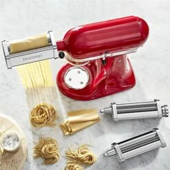 Pasta Attachment For KitchenAid Mixer, Includes Pasta Sheet Roller, Spaghetti Cutter, Fettuccine Cutter, 3Pcs For Kitchenaid Pasta Attachment By HOZODO -KitchenAid Shop 51oOW4CQeQL
