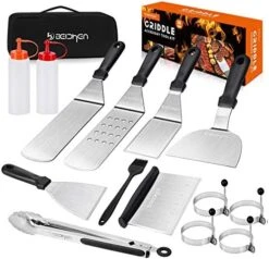 Eichen Griddle Accessories Kit, 14 Pcs Stainless Steel Griddle Grill Tools Set Blackstone And Camp Chef, Professional Grill Spatula Set For Men Women Outdoor BBQ And Camping -KitchenAid Shop 51oOsm3bFL. AC