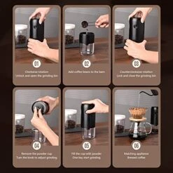 Electric Ceramic Conical Burr Coffee Grinder ，Adjustable Grind Settings， Portable & Travel Friendly Whole Bean Mill，Grind Result Better Taste Coffee -KitchenAid Shop 51oRvLsvQhL