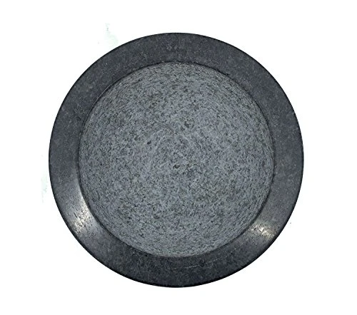 Large Black Granite Mortar & Pestle Natural Stone Grinder For Spices, Seasonings, Pastes, Pestos And Guacamole 5 Large Black Granite Mortar & Pestle Natural Stone Grinder For Spices, Seasonings, Pastes, Pestos And Guacamole - Image 3
