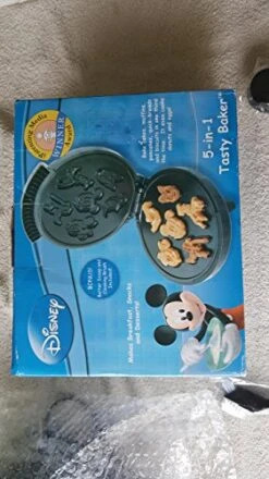 Disney Mickey &Gang 5 In 1 Tasty Baker Waffle Maker,Bakes Pancake,Muffins, Breads, Cakes, And Brownies -KitchenAid Shop 51onz8VthuL