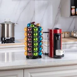 For Nespresso Pods Holder With Central Additional Pods Storage (Carousel-60+ Pods) -KitchenAid Shop 51os5Lp9vEL