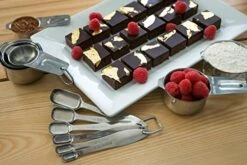 Measuring Cups And Spoons Set By Kitchen Yen - 7 Nesting Cups, 6 Stackable Narrow Spoons - Coffee Scoop - Engraved Measurements For Dry/Liquid Ingredients - Heavy Duty Professional 304 Stainless Steel -KitchenAid Shop 51ouTdZCrYL