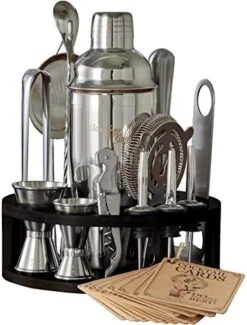 Bartender Kit - 15 Piece Set Including Cocktail Shaker And Bar Accessories, Perfect For Drink Mixing At Home, Plus Exclusive Recipe Cards -KitchenAid Shop 51ox28rHF L. AC