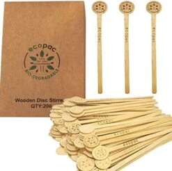 Wooden Coffee Stirrer Beverage Stirrers Environmentally Friendly, 7 Inch Round-End Birchwood Wooden Stirring Sticks (100Pack) 16 Wooden Coffee Stirrer Beverage Stirrers Environmentally Friendly, 7 Inch Round-End Birchwood Wooden Stirring Sticks (100Pack) -KitchenAid Shop 51p XTgWBL. AC