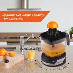 Lectric Citrus Juicer, Large Capacity Orange Juicer With Powerful Motor, Electric Lemon Squeezer With LED Lamp For Lime Orange Grapefruit, Exprimidor De Naranjas Electrico -KitchenAid Shop 51p1igwVWeL