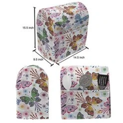 Ambesonne Butterfly Stand Mixer Cover, Floral Arrangement With Vibrant Colored Butterflies With Design Elements, Kitchen Appliance Organizer Bag Cover With A Pocket, 6-8 Quarts, Multicolor 9 Ambesonne Butterfly Stand Mixer Cover, Floral Arrangement With Vibrant Colored Butterflies With Design Elements, Kitchen Appliance Organizer Bag Cover With A Pocket, 6-8 Quarts, Multicolor -KitchenAid Shop 51pAI06jurL