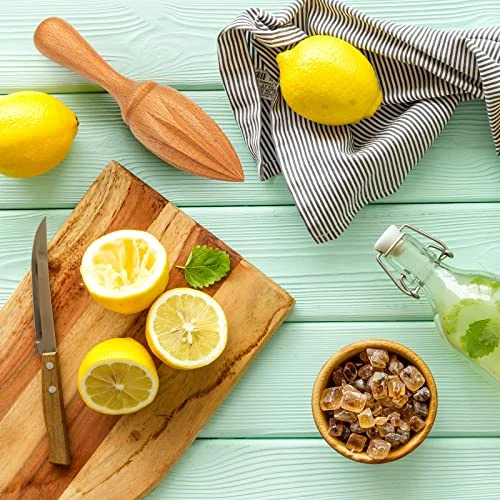 2 Pcs Wooden Citrus Reamer Lemon Hand Juicer Beech Wood Handheld Citrus Juicer Easy To Hold Kitchen Juicing Tool Manual Orange Lime Lemon Juice Reamer Extractor For Daily Home Bar Cafe Restaurant Use 5 2 Pcs Wooden Citrus Reamer Lemon Hand Juicer Beech Wood Handheld Citrus Juicer Easy To Hold Kitchen Juicing Tool Manual Orange Lime Lemon Juice Reamer Extractor For Daily Home Bar Cafe Restaurant Use - Image 3