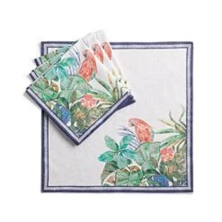 D' Hermine Napkins 100% Cotton Premium 20Inch X 20Inch Decorative Washable Cloth Napkin Easter Table Napkin For Dining, Kitchen, Parties & Camping - Mosaic (Set Of 4)