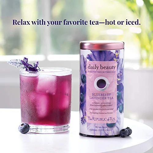 Of Tea Beautifying Botanicals® Daily Beauty Blueberry Lavender Herbal Tea Bags(36 Count) 6 Of Tea Beautifying Botanicals® Daily Beauty Blueberry Lavender Herbal Tea Bags(36 Count) - Image 4