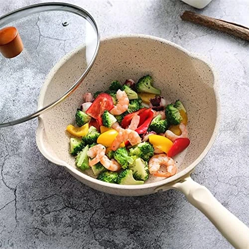 AYENCI Soup Pot, Non Stick Pot, Wheat Stone Pot, Frying And Frying, All-Purpose, Multi-Function Electric Frying Pan, Household, Uncoated 6 AYENCI Soup Pot, Non Stick Pot, Wheat Stone Pot, Frying And Frying, All-Purpose, Multi-Function Electric Frying Pan, Household, Uncoated - Image 4