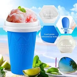 2 PCS Slushy Maker Cup,Frozen Magic Slushy Maker Squeeze Cup DIY Homemade Smoothies Cup Protable Quick Cool Slushie Cups For Juices And Drinks -KitchenAid Shop 51plfInwhcL