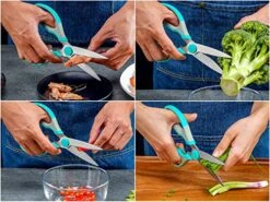 Kitchen Scissors, Stainless Steel Multi-Purpose Cooking Shears Heavy Duty For Meat Chicken Poultry Fish Vegetable Cutting, Dishwasher Safe -KitchenAid Shop 51prVUw5oXL