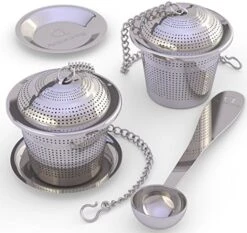 Oose Leaf Tea Infuser (Set Of 2) With Tea Scoop And Drip Dray By Apace - Ultra Fine Stainless Steel Strainer & Steeper For A Superior Brewing Experience 18 Oose Leaf Tea Infuser (Set Of 2) With Tea Scoop And Drip Dray By Apace - Ultra Fine Stainless Steel Strainer & Steeper For A Superior Brewing Experience -KitchenAid Shop 51q0BLoGagL. AC