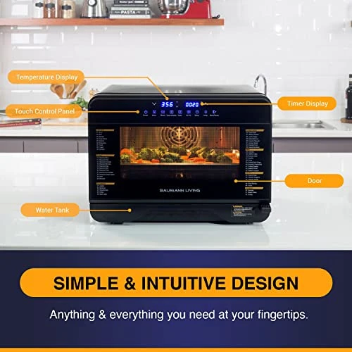 Multifunction Steam Oven Airfryer Convection Countertop Stream 52 4 Multifunction Steam Oven Airfryer Convection Countertop Stream 52 - Image 2