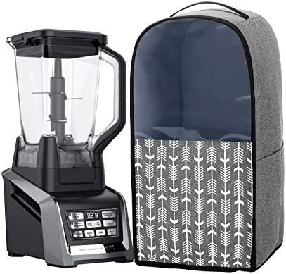 Visible Blender Dust Cover Compatible With Ninja Foodi Blender, Small Appliance Cover With Pockets And Top Handle, Gray With Arrow (Cover Only, Patent Pending) 8 Visible Blender Dust Cover Compatible With Ninja Foodi Blender, Small Appliance Cover With Pockets And Top Handle, Gray With Arrow (Cover Only, Patent Pending) - Image 6