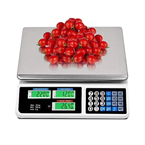 66LB Digital Weight Price Scale Electronic Price Computing Scale LCD Digital Commercial Retail Food Meat Weight Scales, Upgraded Version 3 66LB Digital Weight Price Scale Electronic Price Computing Scale LCD Digital Commercial Retail Food Meat Weight Scales, Upgraded Version