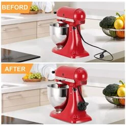 Cord Organizer For Kitchen Appliances, 4Pack Upgraded,Cord Organizer, Appliance Cord Organizer Stick On, Toaster, Coffee-Maker, Pressure-Cooker And Air-Fryer(black/white) -KitchenAid Shop 51qA8Bt3vbL