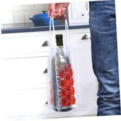 Travel Ice Pack Gel De Cejas Transparente Portable Cooler Ice Wine Cooler Champagne Cooler Bag Wine Cooler Sleeve Ice Bag Freezer Tote Bag Handbag Bottled Foldable Cooler -KitchenAid Shop 51qHowYtlpL