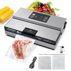 Commercial Vacuum Sealer Machine V9100, 5 Modes With 12" Vacuum Sealer Bar, Vacuum Food Sealer Storage Preservation Grade For Dry Wet Meat Seafood Vegetables Fruits