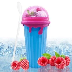 Lushy Cup, Slushy Maker Cup Upgraded 500ML TIK TOK Slushy Ice Cup Frozen Magic Squeeze Cup Cooling Maker Cup Freeze Mug Milkshake Smoothie Mug