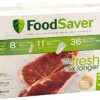 FoodSaver OodSaver B005SIQKR6 Special Value Vacuum Seal Combo Pack 1-8" 4-11" Rolls, 1Pack (36 Pre-Cut Bags), Clear -KitchenAid Shop 51qa7ilci8L